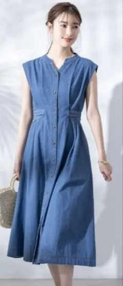 fifth ウエストマークデニムワンピース　サイズM