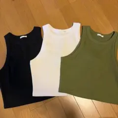 GUタンクトップ ショート丈 値下げ