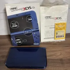 NEW NINTENDO 3DS LL メタリックブルー　外観美品　箱付き