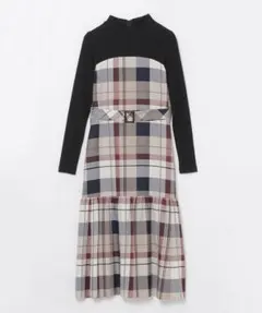 超美品　ブルーレーベルクレストブリッジ　AW Aライン　ロングワンピース M