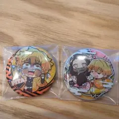 鬼滅の刃（我妻善逸）缶バッチ 2個セット