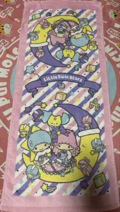 新品　サンリオ　リトルツインスターズ フェイスタオルのサムネイル