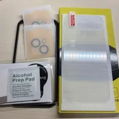 iPhone15 ガラスフィルム 1枚 レンズフィルム2枚