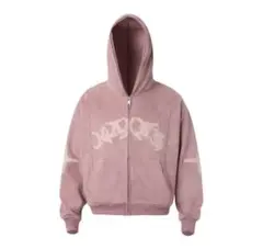 ジップパーカー ストリート ピンク y2k