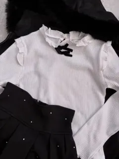 【MA*RS】リボン付きフリルニット♡ 地雷系 白トップス