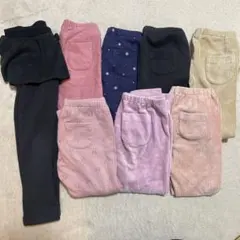 ユニクロ　　ボトムス　レギンス　キッズ100cm 8本セット　冬