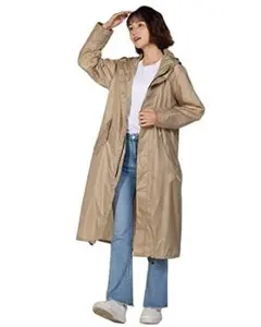 [flinelife] レインコート 自転車 通学 通勤 ロング丈 雨