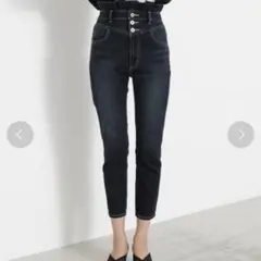 rienda Dobby DENIM HW アンクルテーパードパンツのサムネイル