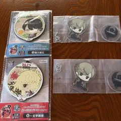 刀剣乱舞 ぬーどるラバーコースター 堀川国広 一文字則宗 アクスタ　鶯丸×2
