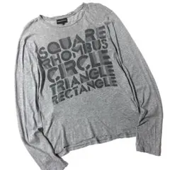 エンポリオアルマーニ　長袖　Tシャツ　カットソー　ロゴプリント　古着　グレー　S