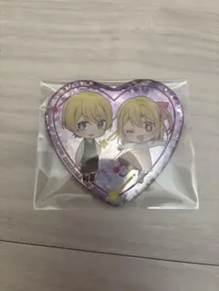 推しの子 ハート缶バッジ ルビー&アクア