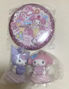 サンリオホイップクリームマスコット　マイメロディ＆クロミ　おまけ付