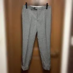 ギンガムチェック スラックス パンツ