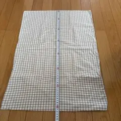 無印良品ベージュ ギンガムチェック 枕カバーのサムネイル