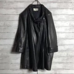 【超希少】ラムレザージャケット アウター ミントカラー 羊革 古着 モード