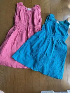 ノースリーブワンピース 130cm 140cm 2点セット
