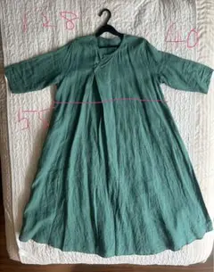 定価8,8万＊未使用 ヨーガンレール リネンVネックロングワンピースM
