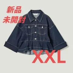 ペプラムブルゾン by rokh 新品 gu ロク ペプラムジャケット デニム