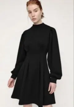 SLY タックスリーブカットミニワンピース　サイズ1 ブラック