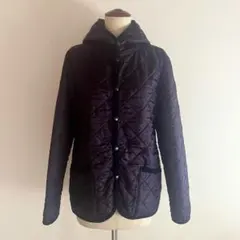 スモックショップ フード付き キルティングジャケット パープル