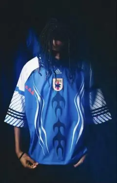 Sondico サッカーシャツ フレイムパターン ブルー 日本代表 Japan