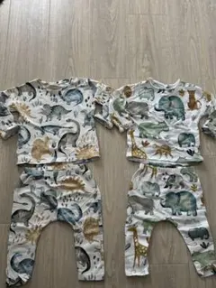 美品❁next baby 動物柄 恐竜柄 セットアップ 2点セット