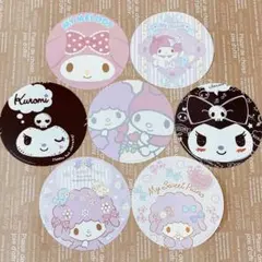★マイメロディ＆ピアノ＆クロミ★Bigステッカー7種セット★レア★S89のサムネイル