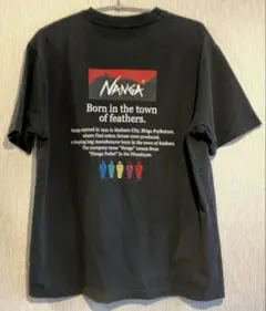 ナンガJEANSFACTORY × NANGA 別注 ヒストリーロゴ TシャツM