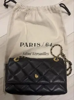 美品 PARIS/64 MINI VERSAILLES 黒 レザーチェーンバッグ - メルカリ