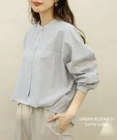 新品タグ付　Sonny Label フロントタックバンドカラーシャツ