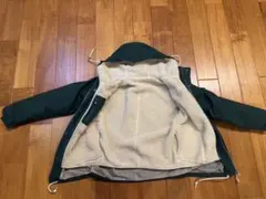 ダークグリーン マウンテンパーカー フリースライニング