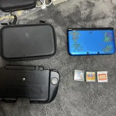 Nintendo 3DS LL 青 ゲームカード付き