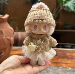 ラブブ洋服　Labubuぬいぐるみ着　ぬい服　17cm着せ替え服　　6点セット