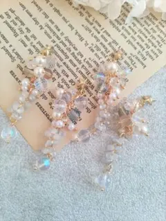 546★2ペア4個オリジナルチャーム、コネクター、ボリュームビーズ