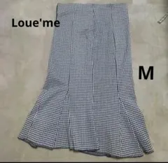 ♡Loue'me チェック柄フレアスカート Mサイズのサムネイル