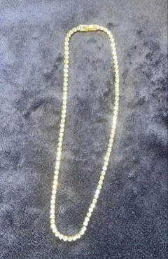 テニスチェーンCZ 45cm 金色　高見え