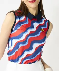 新品 LOUDMOUTH ラウドマウス ゴルフ ノースリーブシャツ インドラ Sのサムネイル