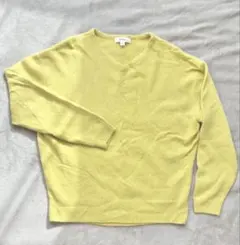 【1/25まで】 niko and... ライトグリーン　Vネックセーター