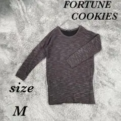 FORTUNE COOKIES (M) 長袖ワンピース ジュエルネック 背中開き