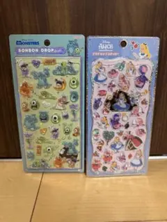 モンスターズインク　アリス 2パックセット　正規品　ボンボンドロップシール