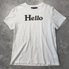 美品✨マディソンブルー Helloプリント 半袖コットンTシャツ S