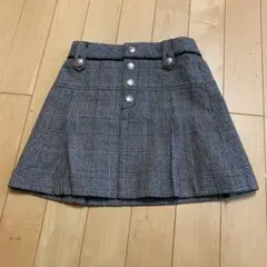 チェックスカート ミニスカート　120 べべ