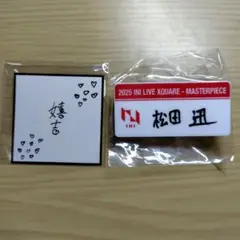 INI 松田迅 ネームプレート ステッカー セットXQUARE カプセルトイ