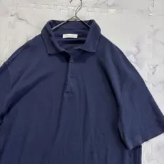 ✨美品✨クルチアーニ青紺　現行タグ ビックサイズ半袖ポロシャツXXL mr962のサムネイル