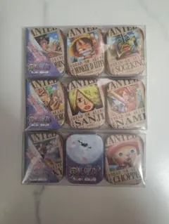 ★ワンピース Wantedポスター風 【空】缶ケース 9個セットとクリアファイル