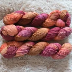 オーストラリア産ウール　毛糸　編み物　マルチカラー　300g