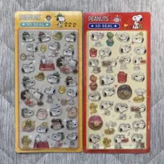 ピーナッツ　peanuts スヌーピー 3dシール　2枚セット