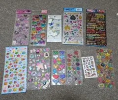 (小学生の頃集めていた)シールセット 11シート+メモ帳付き