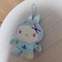 Hello Kitty マスコット うさぎ ブルー