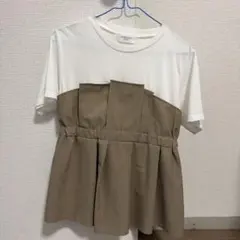 OPAQUE.CLIP ドッキングTシャツ ベージュ 38のサムネイル